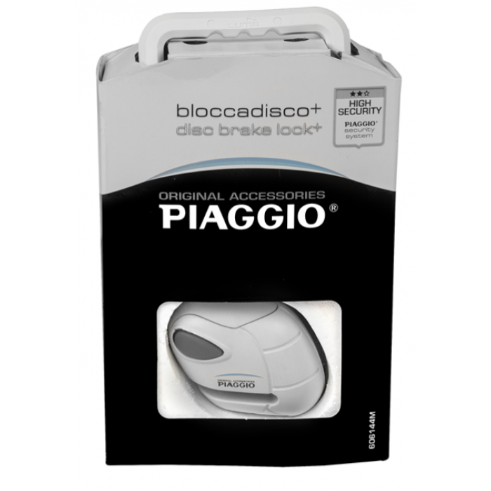 Piaggio Κλειδαριά Δισκόπλακας Λευκή 5mm Top Λουκέτα